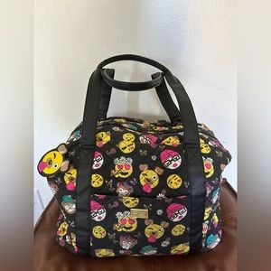 *Preloved*Luv Betsey By Betsey Johnson Quilted Emoji Duffle Weekender bag